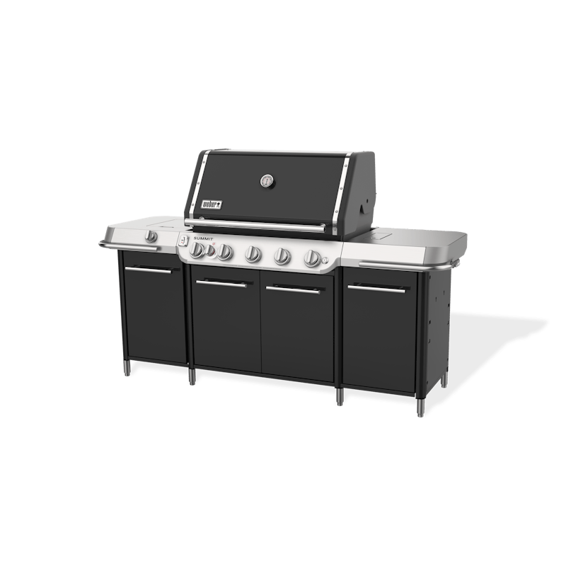 Weber Summit GC38 E 5 Burner Gas Grill Center Black