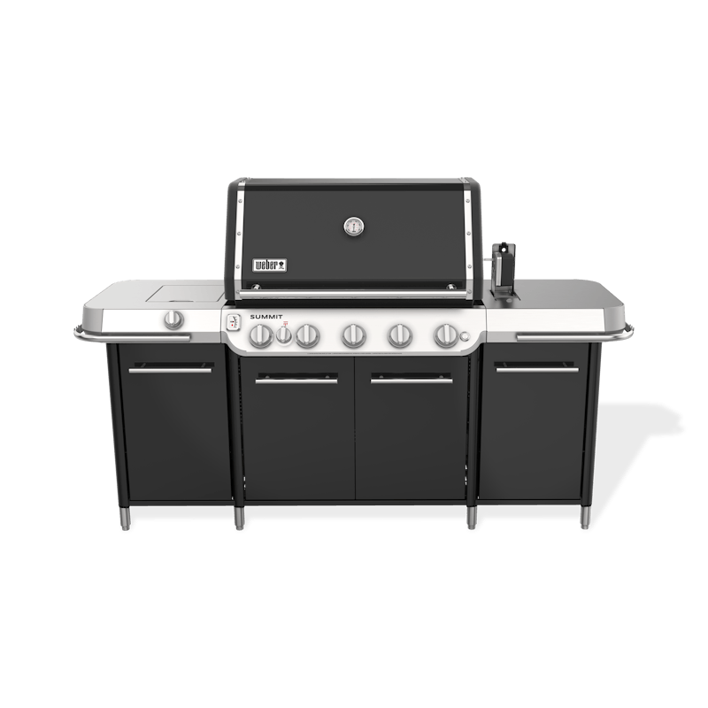 Weber Summit GC38 E 5 Burner Gas Grill Center Black