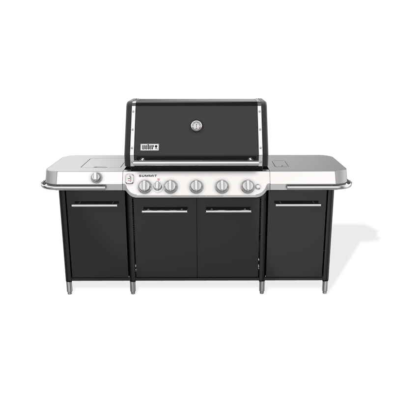 Weber Summit GC38 E 5 Burner Gas Grill Center Black