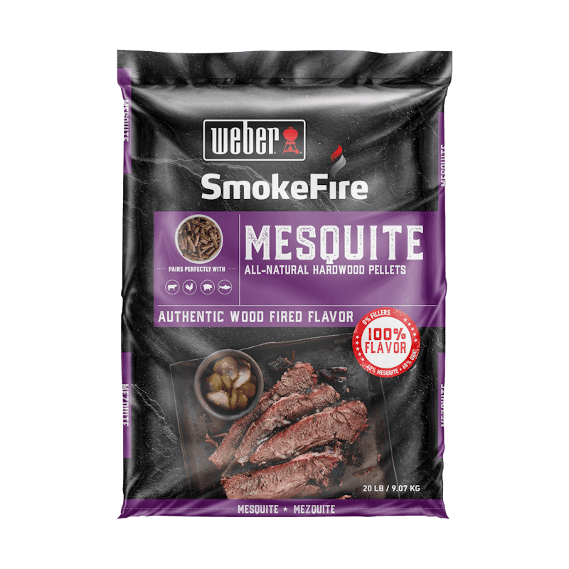 Weber All-Natural Hardwood Pellets, Mesquite, 20lb 190003