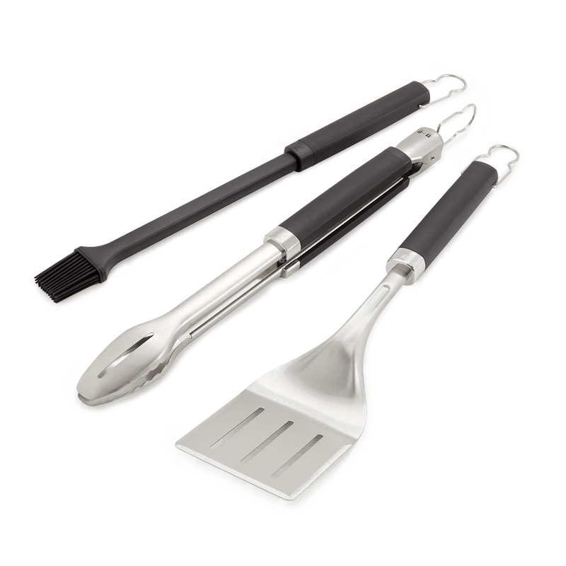 Weber Precision Stainless Steel Grill Tool Set 3 pc 6772