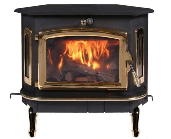 Buck Stove 34" Model 91 Catalytic Wood Burning Stove with Door, Ash Pan and Blower