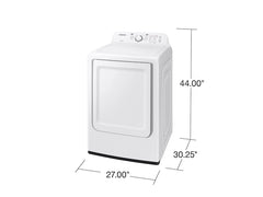 Samsung 7.2 cu. ft. Electric Dryer with Sensor Dry and 8 Drying Cycles in White