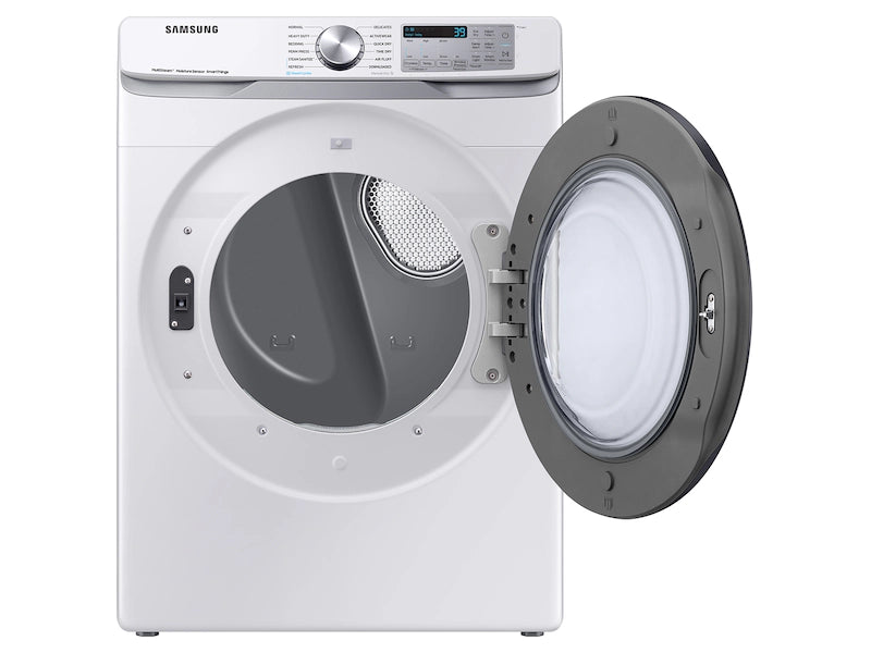 Samsung 7.5 cu. ft. Smart Electric Dryer with Steam Sanitize+ in White