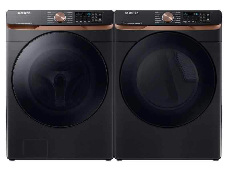 Samsung 7.5 cu. ft. Smart Electric Dryer with Steam Sanitize+ and Sensor Dry in Brushed Black