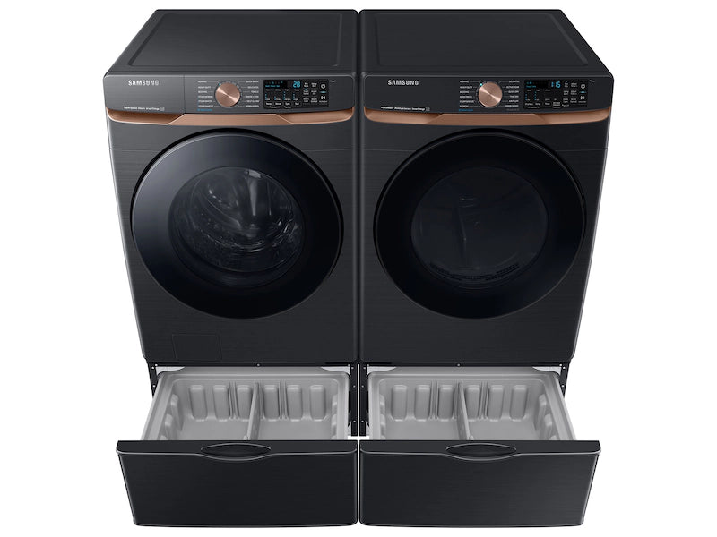 Samsung 7.5 cu. ft. Smart Electric Dryer with Steam Sanitize+ and Sensor Dry in Brushed Black