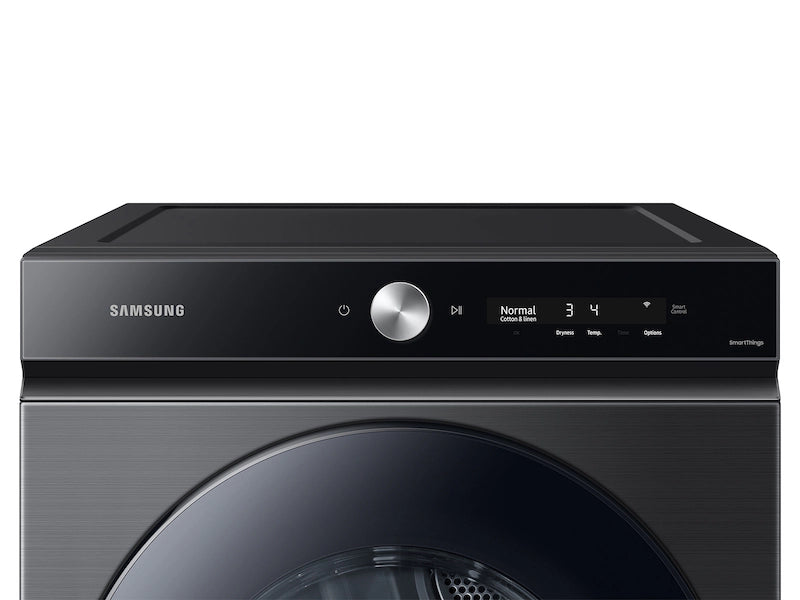 Samsung Bespoke 7.6 cu. ft. Ultra Capacity Electric Dryer with Super Speed Dry and AI Smart Dial in Brushed Black