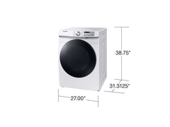 Samsung 7.5 cu. ft. Smart Gas Dryer with Steam Sanitize+ in White