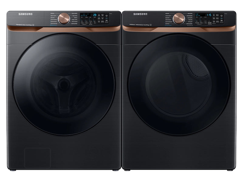 Samsung 7.5 cu. ft. Smart Gas Dryer with Steam Sanitize+ and Sensor Dry in Brushed Black