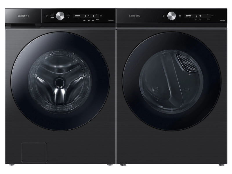 Samsung Bespoke 7.6 cu. ft. Ultra Capacity Gas Dryer with Super Speed Dry and AI Smart Dial in Brushed Black