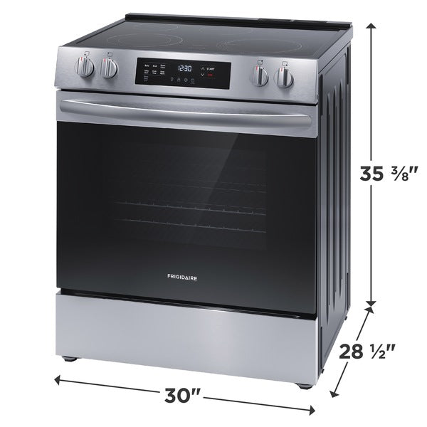 Frigidaire 30" Electric Range with Steam Clean Stainless Steel