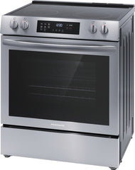 Frigidaire 30"  5.3 cu. ft. 5-Element Slide-In Front Control Self-Cleaning Electric Range with Convection, ADA Compliant  Stainless Steel