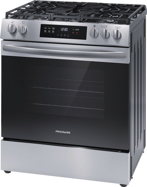 Frigidaire 30" Gas Range with Steam Clean Stainless Steel