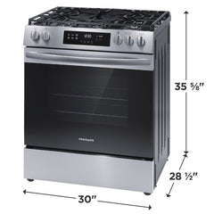 Frigidaire 30" Gas Range with Steam Clean Stainless Steel