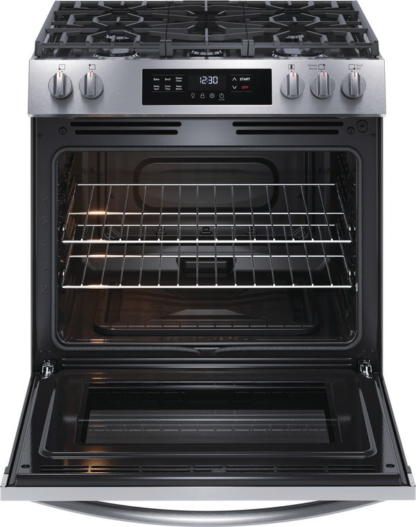 Frigidaire 30" Gas Range with Steam Clean Stainless Steel