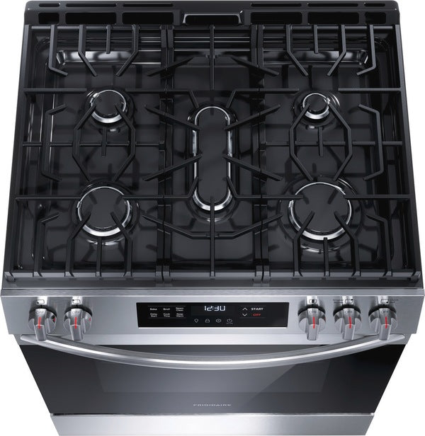 Frigidaire 30" Gas Range with Steam Clean Stainless Steel