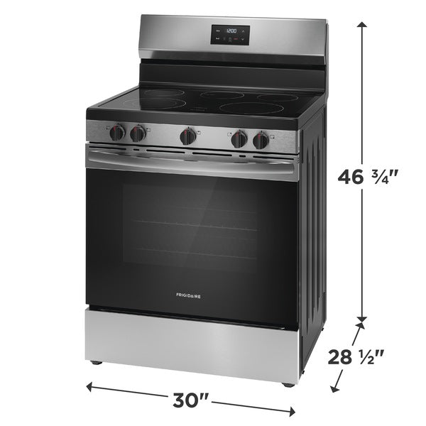 Frigidaire 30" Electric Range Stainless Steel