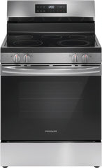 Frigidaire 30" 5.3 Cu. Ft.5 Element Freestanding Electric Range in Stainless Steel with EvenTemp and Steam Clean Stainless Steel