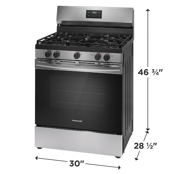 Frigidaire 30" Gas Range Stainless Steel