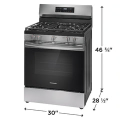 Frigidaire 30" Gas Range with Steam Clean Stainless Steel