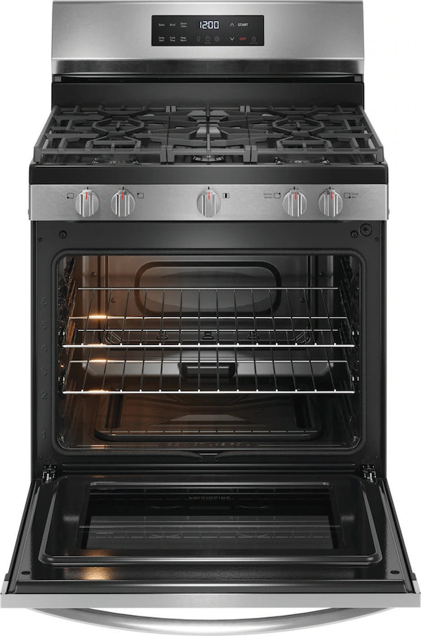 Frigidaire 30" Gas Range with Steam Clean Stainless Steel