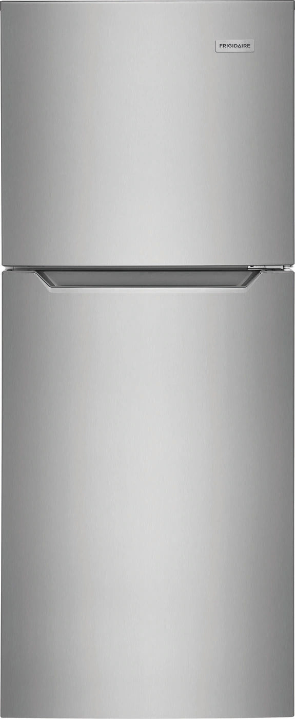 Frigidaire 10.1 cu. ft. Top Freezer Refrigerator in Brushed Steelr,  ADA Compliant, ENERGY STAR