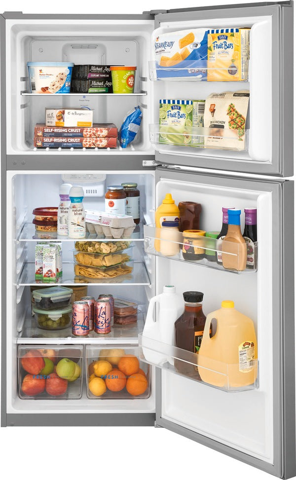 Frigidaire 10.1 cu. ft. Top Freezer Refrigerator in Brushed Steelr,  ADA Compliant, ENERGY STAR