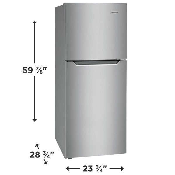 Frigidaire 11.6 cu. ft. Top Freezer Refrigerator in Brushed Steel, ADA Complian ENERGY STAR