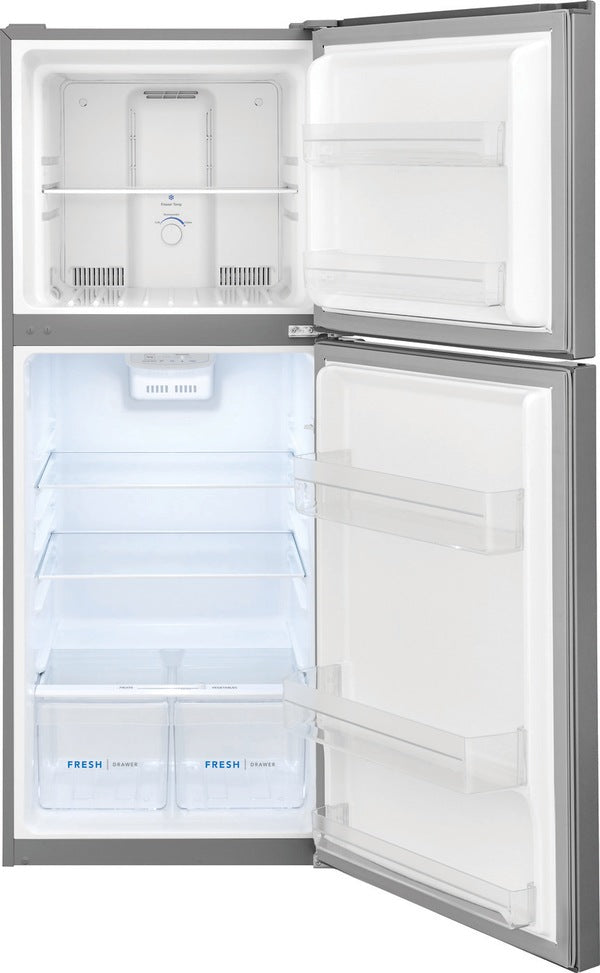 Frigidaire 11.6 cu. ft. Top Freezer Refrigerator in Brushed Steel, ADA Complian ENERGY STAR