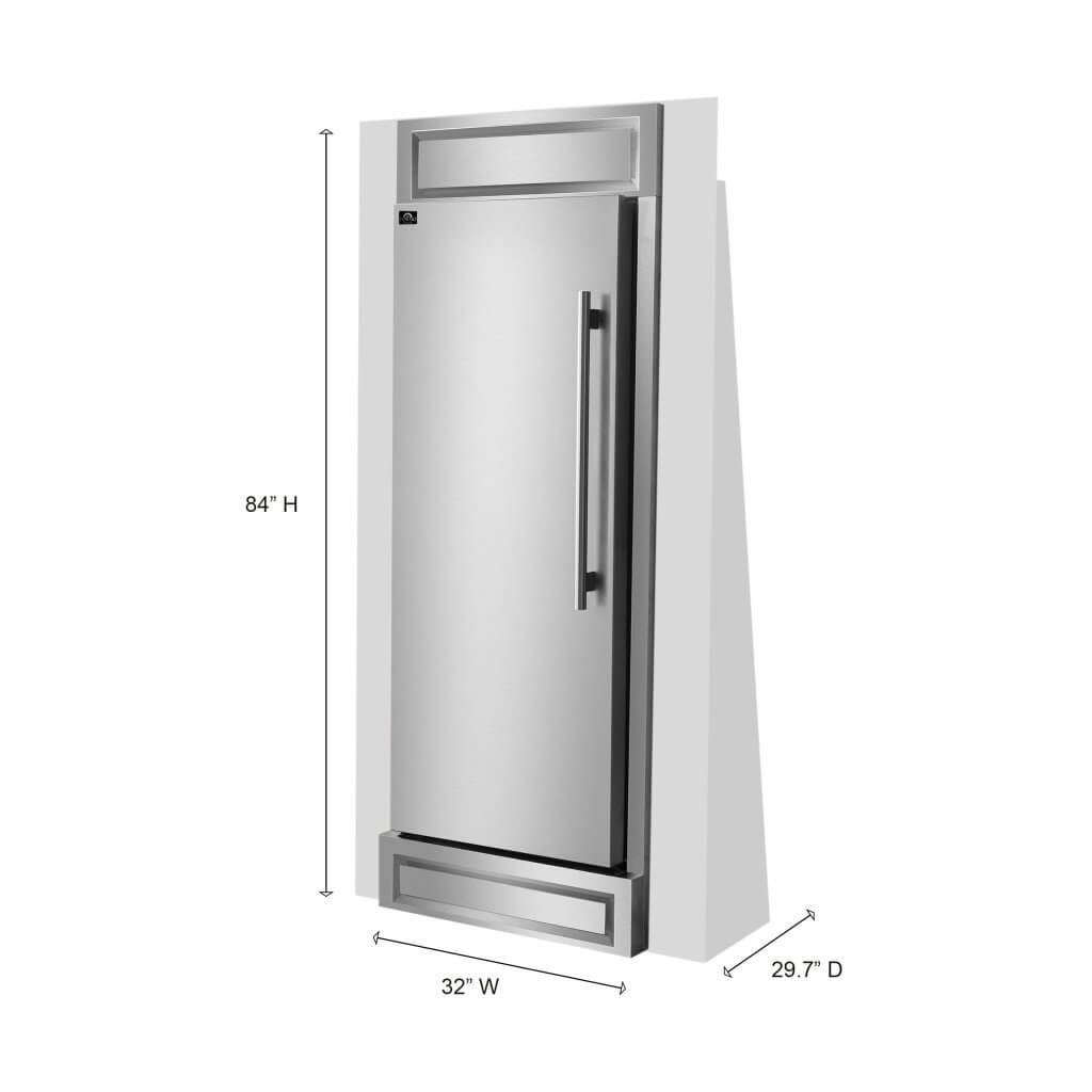 FORNO Maderno 28-Inch Built-In Convertible Refrigerator, 13.6 cu.ft.