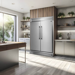 FORNO Maderno 2-Piece 56-Inch Convertible Refrigerator/Freezer, 27.2 cu.ft.