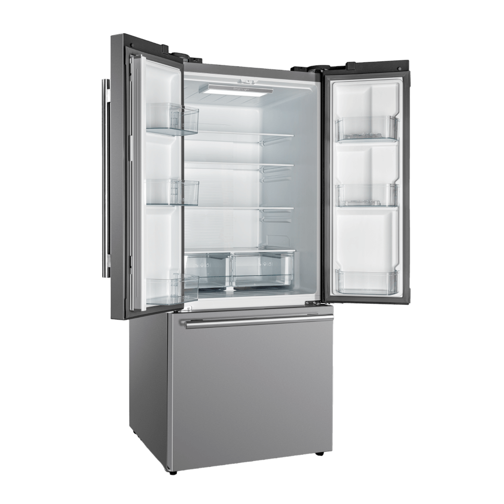 No Frost Refrigerator French Door 17.5 Cu. Ft. Stainless Steel With Ice Maker