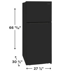 Frigidaire 17.6 Cu. Ft. - Top Freezer Refrigerator - Black