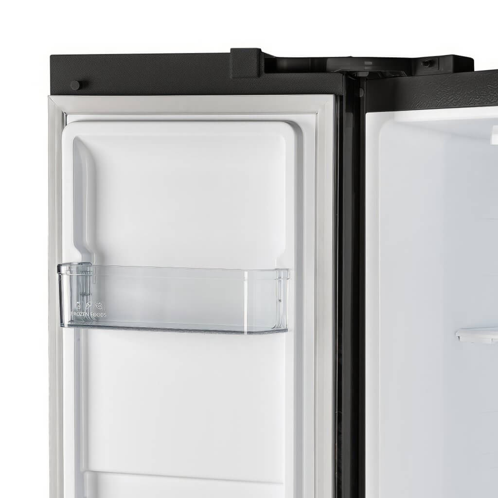 Forno Salerno Espresso 33-inch Side-by-side 15.6 Cu.ft. Black Refrigerator