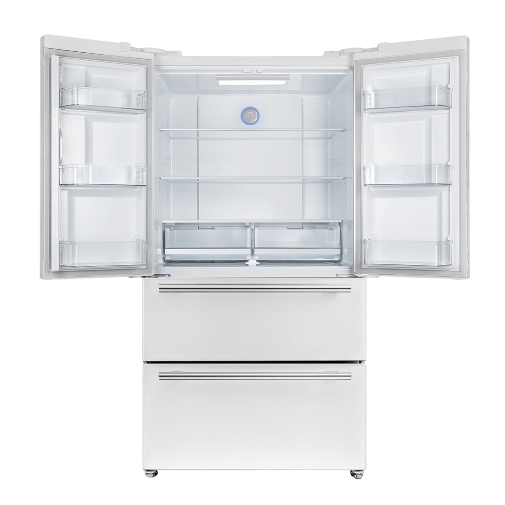 Forno Espresso Moena 36-inch French Door Refrigerator In White, 19.2 Cu.ft