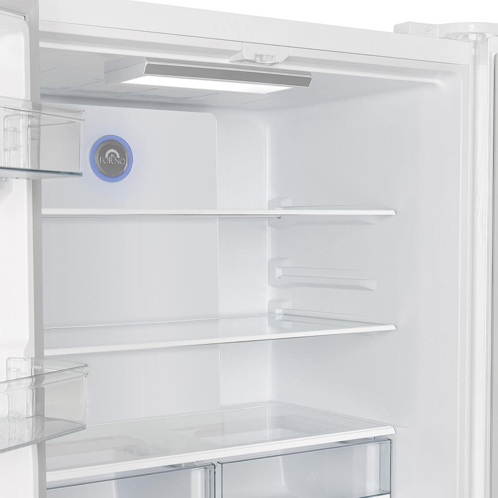 Forno Espresso Moena 36-inch French Door Refrigerator In White, 19.2 Cu.ft