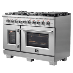 FORNO Capriasca 48-inch Freestanding French Door Gas Range