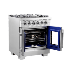 FORNO Capriasca 30-inch Freestanding French Door Gas Range