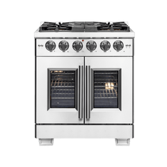 FORNO Capriasca 30-inch Freestanding French Door Gas Range