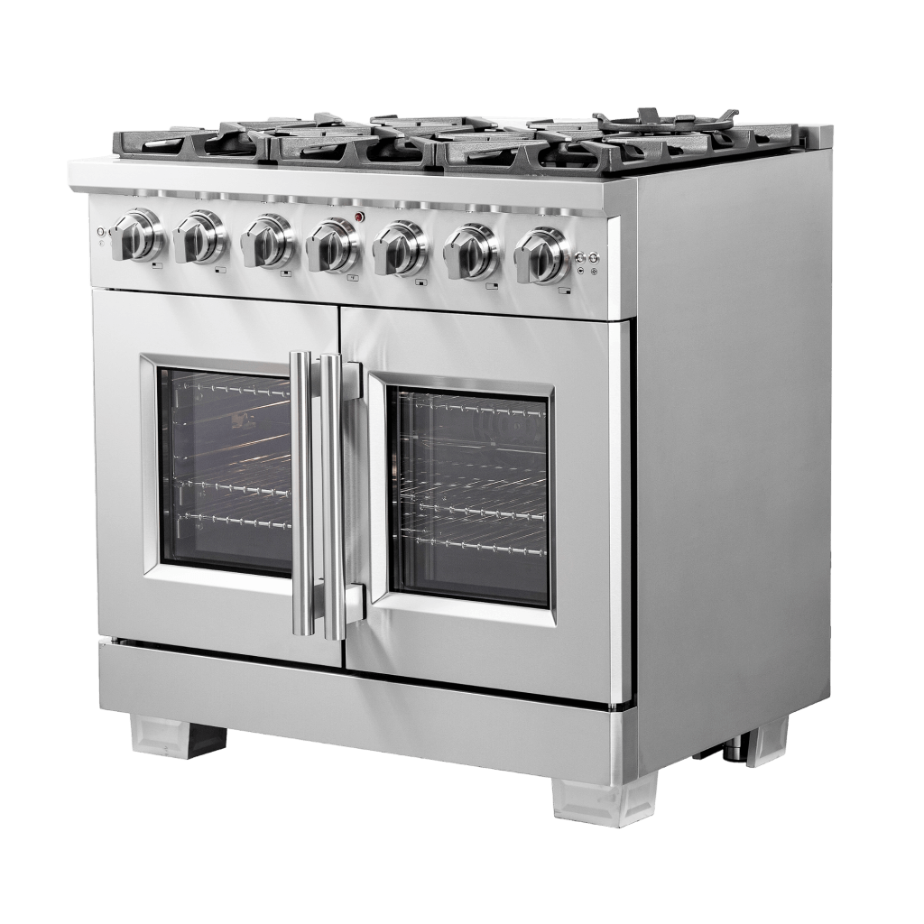 FORNO Capriasca 36-inch Freestanding French Door Gas Range