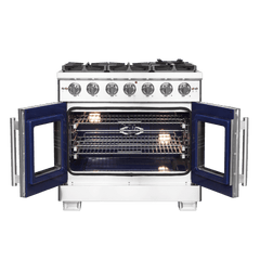 FORNO Capriasca 36-inch Freestanding French Door Gas Range