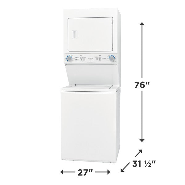 Frigidaire Gas Washer/Dryer Laundry Center - 3.9 Cu. Ft Washer and 5.5 Cu. Ft. Dryer