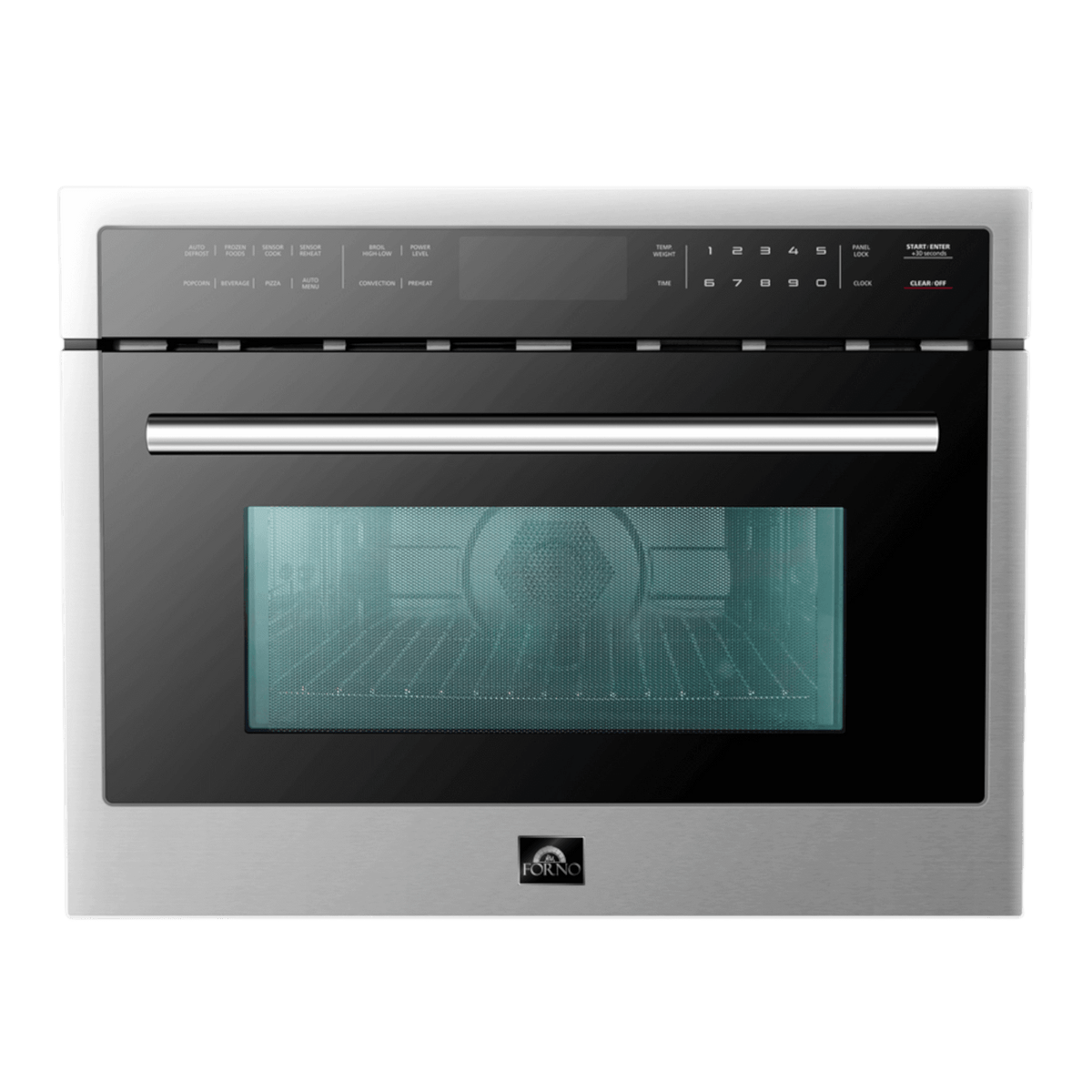 FORNO Oliena 24-inch 1750 W Compact Oven & 1000 W Microwave, 1.6 cu.ft.
