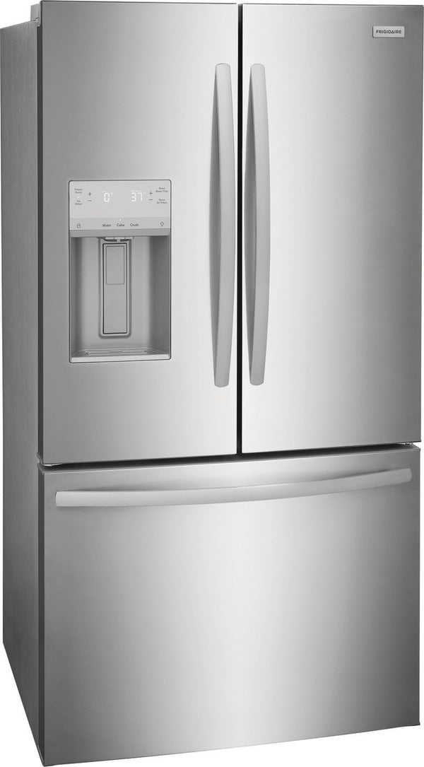 Frigidaire 27.8 Cu. Ft. 36 Inch French Door Refrigerator w/Water dispenser Energy Star Certified: Stainless Steel