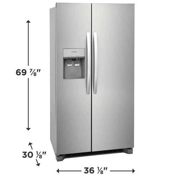 Frigidaire 22.3 Cu. Ft. 36" Counter Depth Side by Side Refrigerator