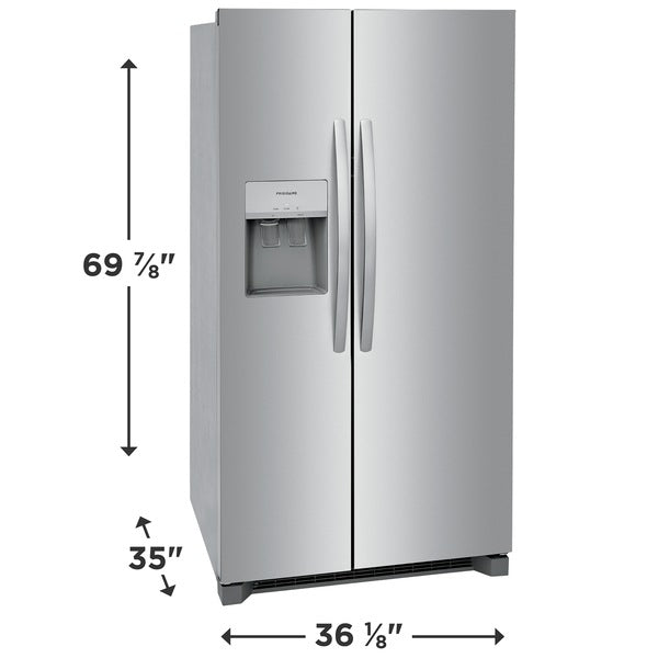 25.6 Cu. Ft. - 36" Standard Depth Side by Side Refrigerator