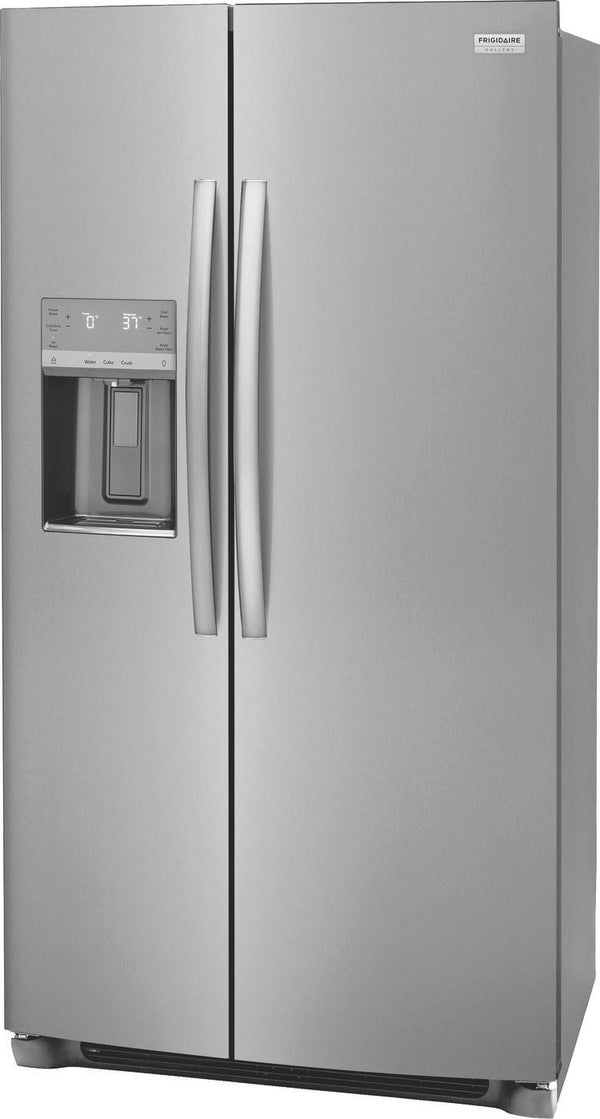 Frigidaire 25.6 Cu. Ft. -GALLERY  36" 25.6 Cu. Ft. Standard Depth Side by Side Refrigerator in Smudge- Proof Stainless Steel