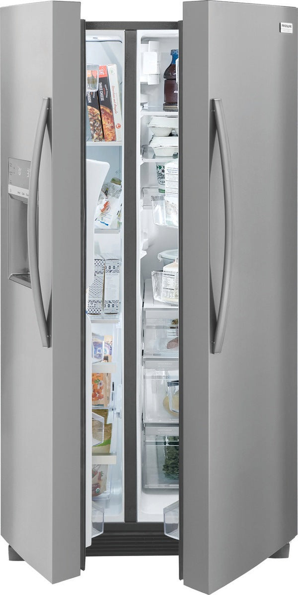 Frigidaire 25.6 Cu. Ft. -GALLERY  36" 25.6 Cu. Ft. Standard Depth Side by Side Refrigerator in Smudge- Proof Stainless Steel