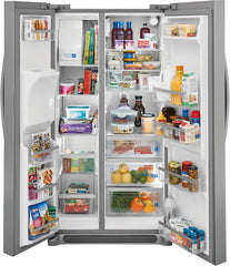 Frigidaire 25.6 Cu. Ft. -GALLERY  36" 25.6 Cu. Ft. Standard Depth Side by Side Refrigerator in Smudge- Proof Stainless Steel