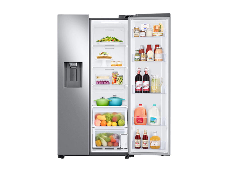 Samsung 27.4 cu. ft. Large Capacity Side-by-Side Refrigerator in Stainless Steel